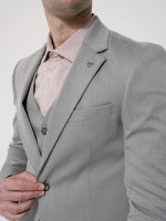 Ανδρικό Σακάκι Δίκουμπο Angel 1483 Γκρι - Image 4