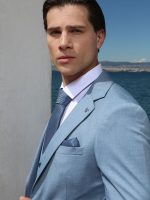 Ανδρικό Κοστούμι Με Γιλέκο Charis 33-1611 Light Blue - Image 4