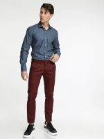 Παντελόνι TRESOR OMERO 4543 Μπορντό - Image 4