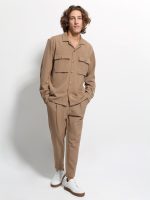 Παντελόνι σε κάμελ JORDAN 4152 - Image 4