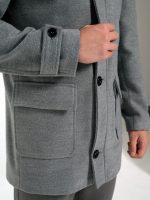 Ανδρικό Παλτό Με Κουκούλα VIVIANO 2564 γκρι - Image 3