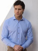 Ανδρικό Πουκάμισο TAILOR-FIT Sincero 33-8161 light blue Φαρδιά γραμμή - Image 2