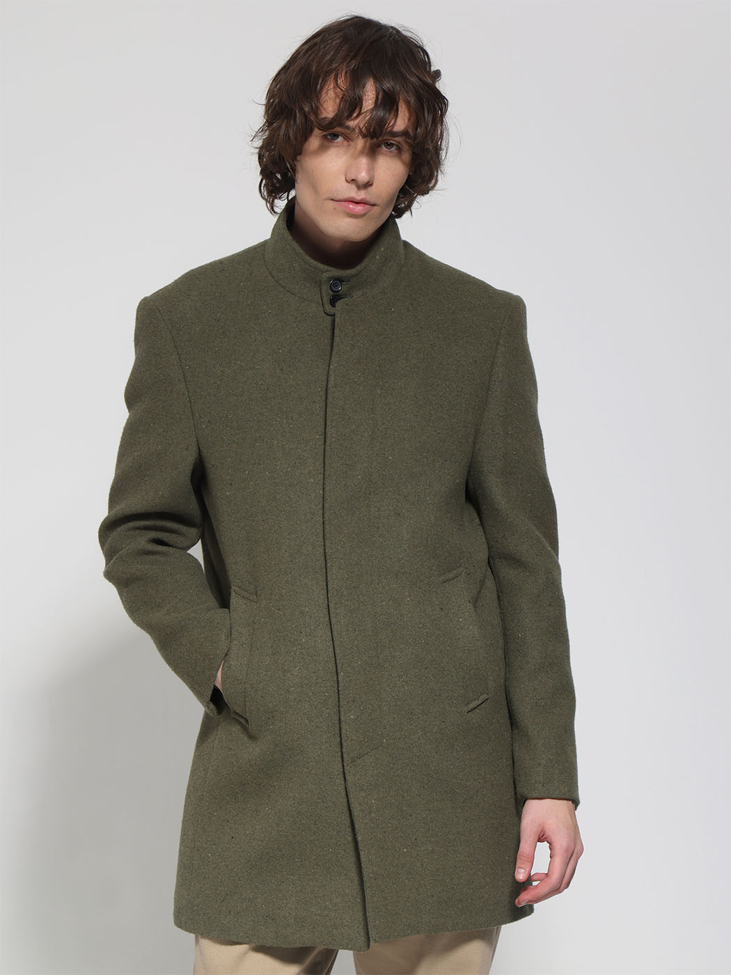 0620 copy Ανδρικό Παλτό NEVADA 2568 Χακί - Image 1