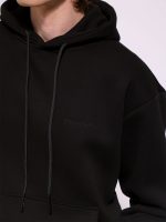Μπλούζα Hoodie Με Κουκούλα Oversize FELICE 206050 μαύρο - Image 5