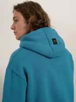 Μπλούζα Hoodie Με Κουκούλα Oversize CARLO 206053 πετρόλ - Image 2