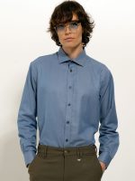 Ανδρικό Πουκάμισο TAILOR-FIT Oliano 33-8160 Light Blue Φαρδιά γραμμή