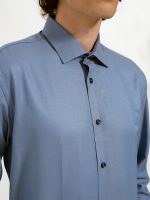 Ανδρικό Πουκάμισο TAILOR-FIT Oliano 33-8160 Light Blue Φαρδιά γραμμή - Image 2