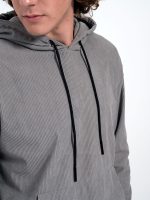 Μπλούζα Μακρυμάνικη Oversize LUIGI 206085 γκρι - Image 2