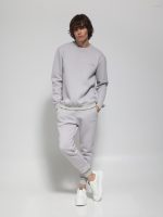 Μπλούζα Μακρυμάνικη Oversize FRA 206051 γκρι - Image 2