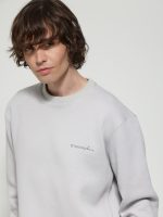 Μπλούζα Μακρυμάνικη Oversize FRA 206051 γκρι - Image 4