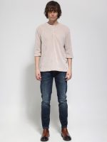 Μπλούζα Με 3/4 Μανίκι Oversize NICOLLA 207063 μπεζ - Image 2