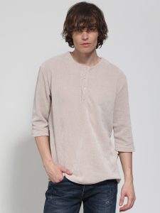 Μπλούζα Με 3/4 Μανίκι Oversize NICOLLA 207063 μπεζ