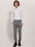 Πουκάμισο BOLOGNA 33-7366 Λευκό Slim-fit - Image 5