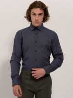 Ανδρικό Πουκάμισο TAILOR-FIT 33-8143 Γκρι Φαρδιά γραμμή - Image 4