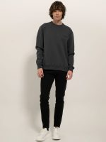 Μπλούζα Μακρυμάνικη Oversize FRA 206051 ανθρακί - Image 5