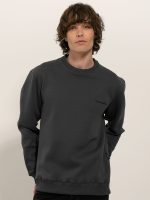 Μπλούζα Μακρυμάνικη Oversize FRA 206051 ανθρακί - Image 3