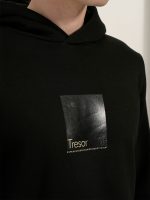 Μπλούζα Hoodie Με Κουκούλα Oversize BERTO 206054 μαύρο - Image 2