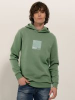 Μπλούζα Hoodie Με Κουκούλα Oversize BERTO 206054 light green - Image 3