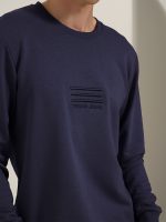 Μπλούζα Μακρυμάνικη 206073 μπλε - Image 2