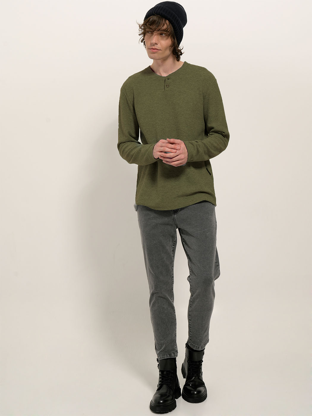 2709 copy 2 Μπλούζα Μακρυμάνικη BATISTA 206058 χακί - Image 1