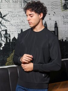 Μπλούζα Μακρυμάνικη Jack 206043 μαύρο