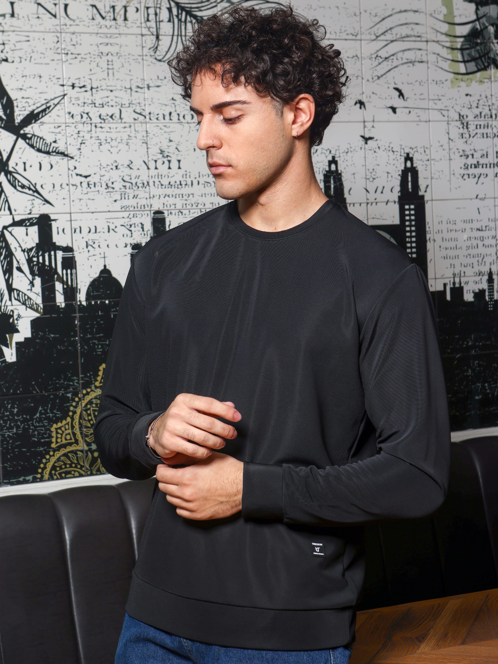 0164 Μπλούζα Μακρυμάνικη Jack 206043 μαύρο - Image 1