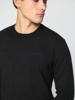 Ανδρική Μπλούζα Με Ιδιαίτερη Πλέξη MEMPHIS 206025 Μαύρο - Image 4