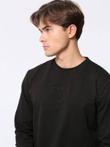 Casual Ανδρική Μπλούζα Μακρυμάνικη ROY 206029 Μαύρο