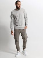 Ανδρική Λεπτή Μπλούζα Φούτερ 10-724 Γκρι - Image 2