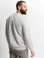 Ανδρική Λεπτή Μπλούζα Φούτερ 10-724 Γκρι - Image 4