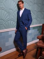 Ανδρικό Κοστούμι Με Γιλέκο LUCIO 2013 Μπλε - Image 3