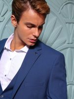 Ανδρικό Κοστούμι Με Γιλέκο LUCIO 2013 Μπλε - Image 4