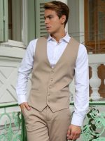 Ανδρικό Γιλέκο Με Κουμπάκια ANDRIANO 9423 Καμηλό