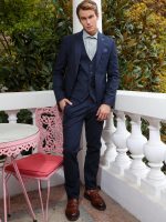 Ανδρικό Σακάκι DOMENICO 1422 Μπλε - Image 4