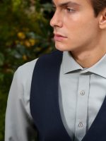 Ανδρικό Γιλέκο Με Κουμπάκια DOMENICO 9422 Μπλε - Image 2