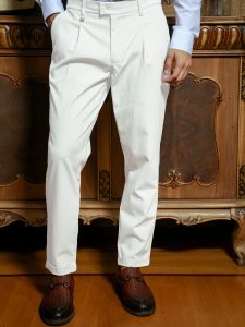 Ανδρικό Παντελόνι 7/8 AMADEO 4513 Λευκό