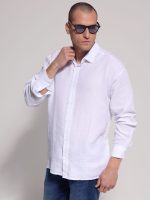 Ανδρικό Λινό Πουκάμισο 80-207 Λευκό