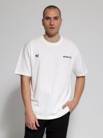 Ανδρικό Oversized Κοντομάνικο PEACE T-shirt 10-728 Λευκό - Image 4