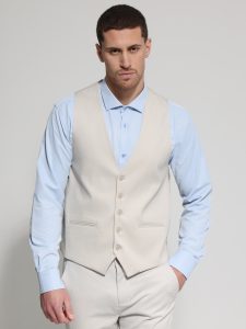 Ανδρικό Γιλέκο Με Κουμπάκια ANDRIANO 9423 Μπεζ