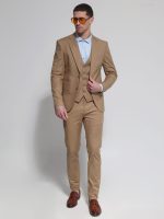 Ανδρικό Γιλέκο Με Κουμπάκια DOMENICO 9422 Καμηλό - Image 4