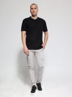 Ανδρικό Παντελόνι Cargo BLACKZI 88-165 Γκρι Ανοιχτό - Image 4