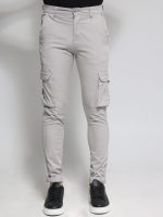 Ανδρικό Παντελόνι Cargo BLACKZI 88-165 Γκρι Ανοιχτό - Image 3