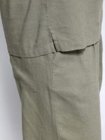 Λινή Ανδρική Πουκαμίσα BALI 7511 Χακί - Image 5