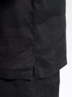 Λινή Ανδρική Πουκαμίσα BALI 7511 Μαύρο - Image 3