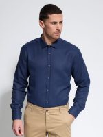 Ανδρικό Πουκάμισο Slim-fit BRUNO 33-7450 Μπλε - Image 4