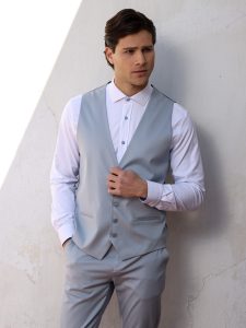 Ανδρικό Γιλέκο Με Κουμπάκια ANDRIANO 9423 Σιελ