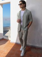 Ανδρικό Over Σακάκι LORO 2703 Φυστικί - Image 3