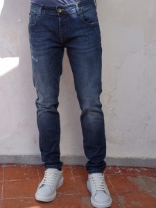 Παντελόνι Jean OREGON Με Φθορές 6266 Dark Blue