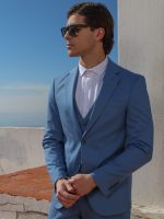 Ανδρικό Κοστούμι Με Γιλέκο DONTE 2015 Light Blue - Image 3