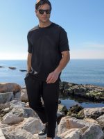 Κοντομάνικο Oversize Μπλουζάκι CARLO 207093 Μαύρο - Image 3